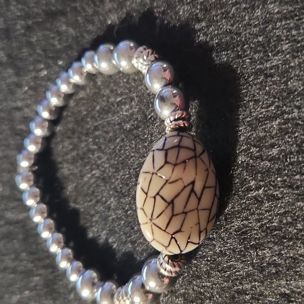 Handcrafted beaded bracelet